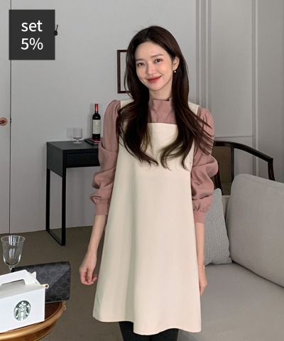 メアリータイブラウス+アバウトスクエアワンピース 韓国ファッション通販 ダルトゥ