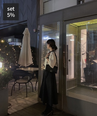 ロエットプレッシャーニット（ウール70％）+ホルトピッチスカート 韓国ファッション通販 ダルトゥ