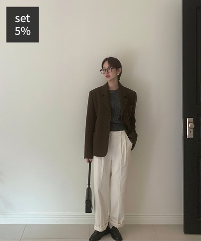 ブラッドヘンジャケット（ウール90％）+禅プレッツニット 韓国ファッション通販 ダルトゥ